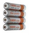 Batteries 1800mAh, size AAA